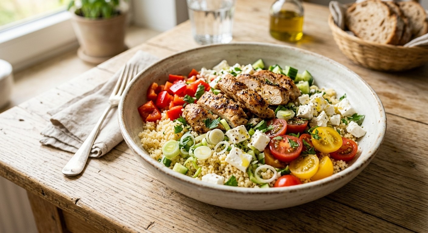 Couscous-Salat mit Hähnchen