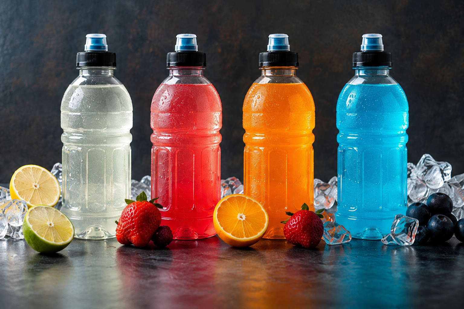 Kommerzielle Sportgetränke verschiedene Sorten im Überblick – fruchtige Isodrinks und Elektrolytgetränke für den Sport